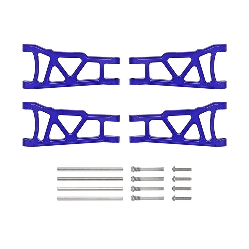 GTHELE 4Pcs Front&Rear Aluminum Suspension A-Arms Replacement of 3655x for RC Traxxas 1/10 Slash Stampede 4x4 4WD Rally XO-1 Option Hop Ups - Image 1